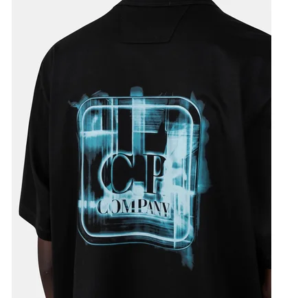 Футболка мужская C.P. Company Metropolis Series Badge Black 20CLTS055A-006370W-999