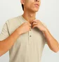 Футболка чоловіча Jack & Jones Jprblunixs Henley Ss Beige 12257965-SAND