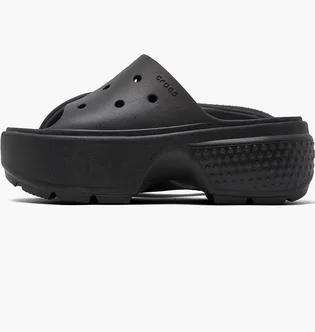 Тапочки женские CROCS Stomp Platform Slide Sandals Black 209346-001