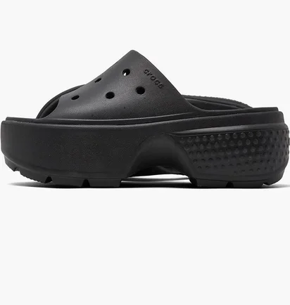 Тапочки женские CROCS Stomp Platform Slide Sandals Black 209346-001