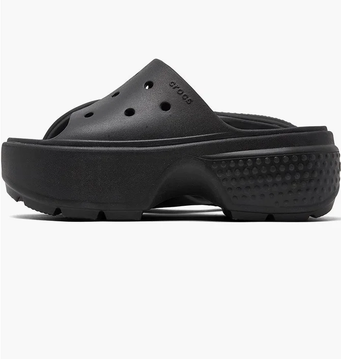 Тапочки женские CROCS Stomp Platform Slide Sandals Black 209346-001
