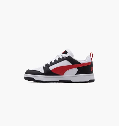 Кроссовки детские Puma Rebound V6 Lo White/Black 393833-04