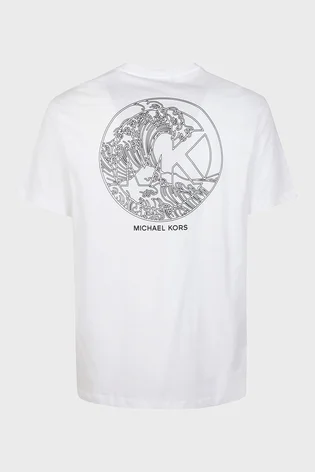 Футболка мужская Michael Kors K Wave Short Sleeve T-Shirt White CH351RIFV4
