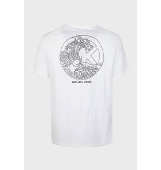 Футболка мужская Michael Kors K Wave Short Sleeve T-Shirt White CH351RIFV4