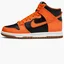 Кроссовки детские Nike Dunk High Orange/Black DB2179-004