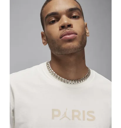 Футболка мужская Air Jordan Psg Logo Beige FN5332-133