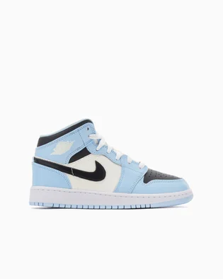 Кросівки дитячі Nike Air Jordan 1 Mid Ice Blue Gs Light Blue 555112-401