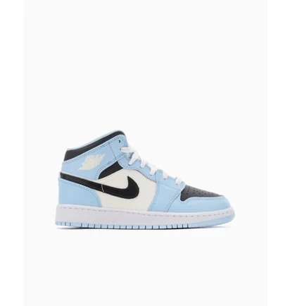 Кросівки дитячі Nike Air Jordan 1 Mid Ice Blue Gs Light Blue 555112-401