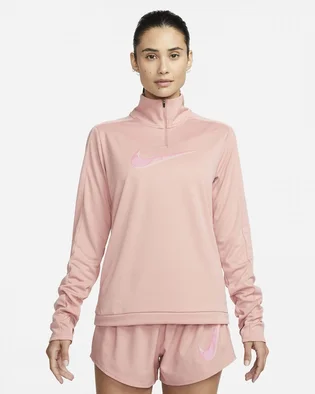 Кофта женская Nike 1/4 Dri-Fit Swoosh Peach FB4687-618