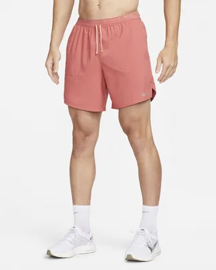 Шорти чоловічі Nike Stride Dri-Fit 7 2-In-1 Running Shorts Pink DM4759-655