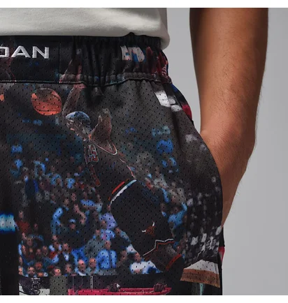 Шорти чоловічі Air Jordan Flight MenS Printed Cat Scratch Shorts Black IF1841-010