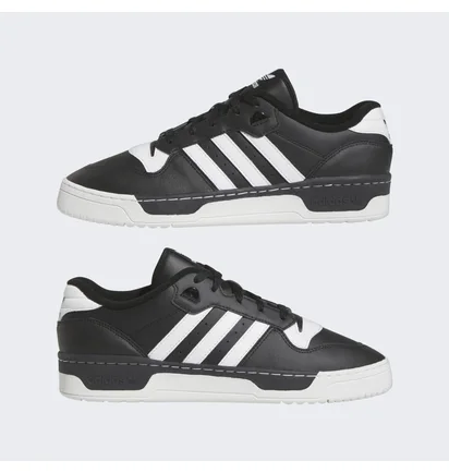 Кроссовки унисекс Adidas Rivalry Low Noir/Blanc Black FZ6327