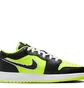 Кроссовки детские Air Jordan 1 Low Se Black Cat Volt Black/Green DX6666-701