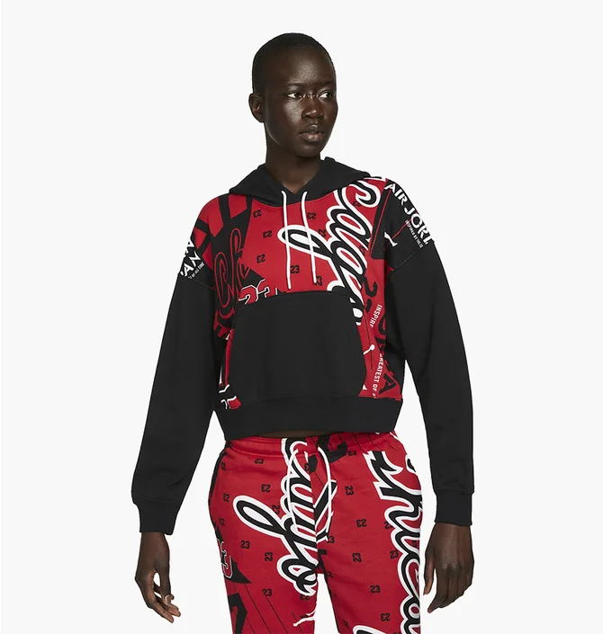 Худи женское Air Jordan Black/Red DD9295-010
