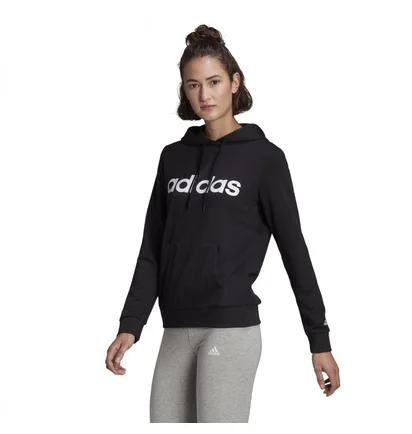 Худи женское Adidas W Lin Ft Hd Black GL0635