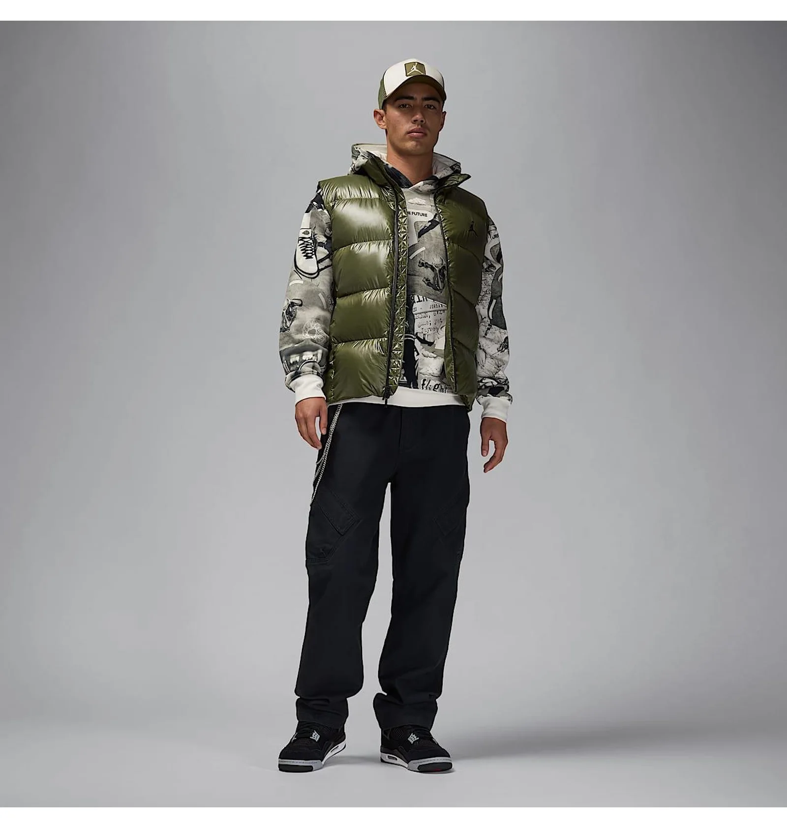ᐉ Жилетка мужская Air Jordan Flight Down Vest Olive FV7273-222