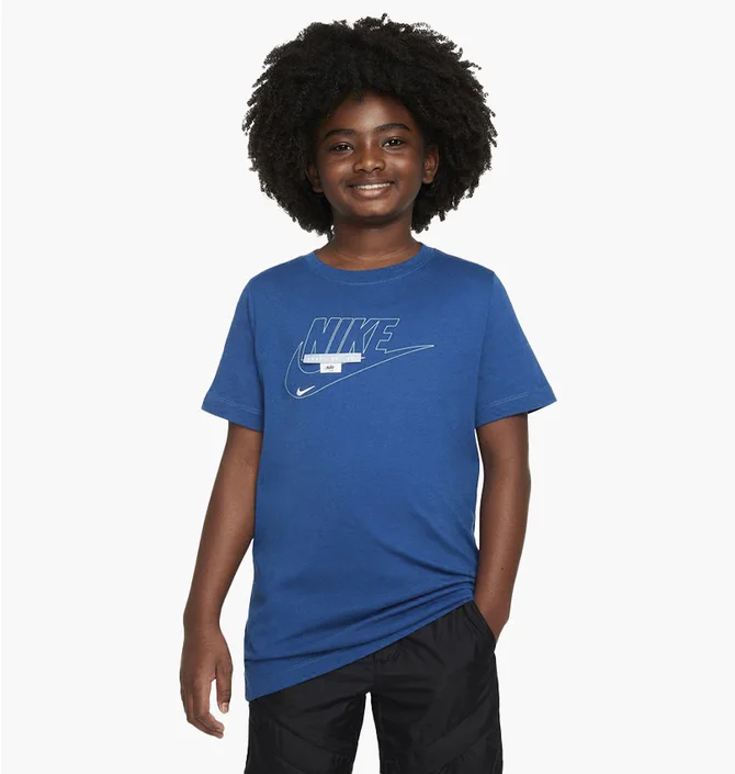 Футболка детская Nike Nsw Teeclub Specialty Blue FN9608-476