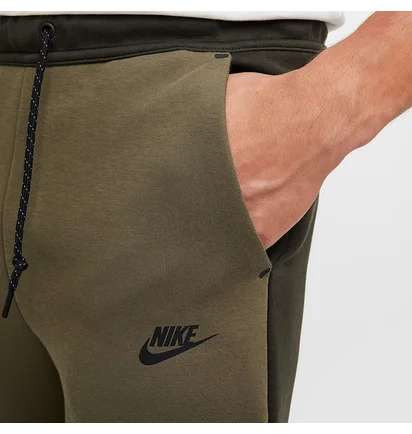 Штаны мужские Nike Tech Fleece Black/Olive HV0959-355