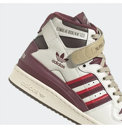 Кроссовки женские Adidas Forum Hi Cuts & Slices Shoes White/Red Fz6567