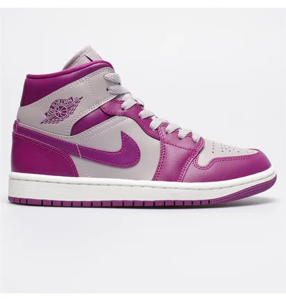 Кросівки жіночі Air Jordan 1 Mid Violet/Grey Bq6472-501