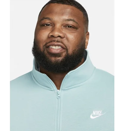 Кофта чоловіча Nike Sportswear Club MenS Brushed-Back 1/2-Zip Pullover Turquoise DD4732-309