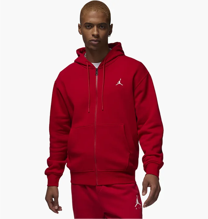 Толстовка мужская Air Jordan Essentials Full-Zip Fleece Hoodie Red FJ7771-687