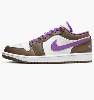 Кроссовки мужские Air Jordan 1 Low White/Brown 553558-215