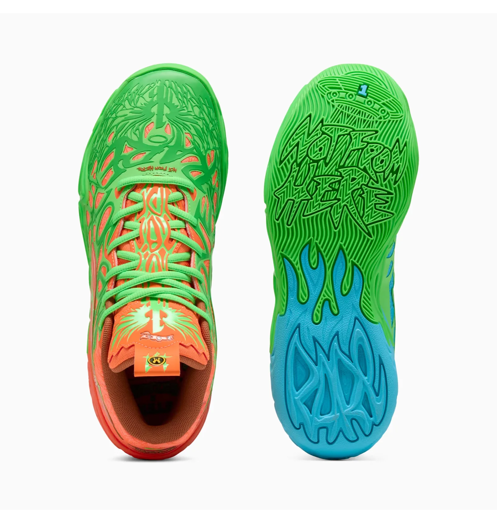 ᐉ Кросівки чоловічі Puma Mb.04 X Tmnt L&M Green/Orange 311307-01