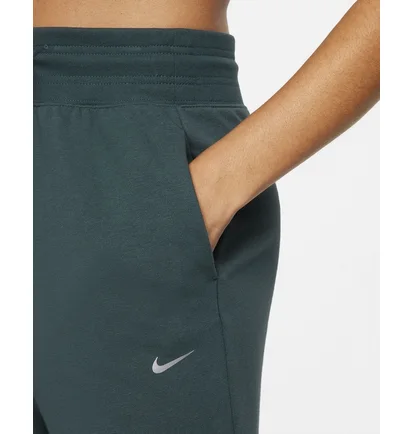 Штани жіночі Nike Dri-Fit One High-Waisted 7/8 French Terry Graphic Pants Turquoise FB5575-328