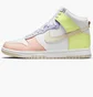 Кросівки жіночі Nike Dunk High White/Yellow Dd1869-108