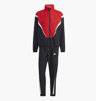 Спортивный костюм мужской Adidas Sportswear Woven Non-Hooded Track Suit Black/Red IJ6073