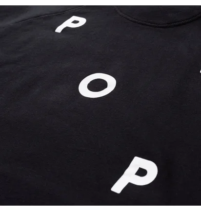 Худи мужское Pop Trading Company Logo Hooded Sweat Black POP-NOS-003