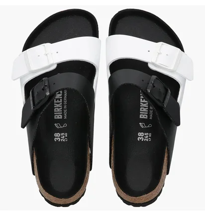 Тапочки жіночі Birkenstock Arizona Split Black/White 1019703