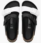 Тапочки жіночі Birkenstock Arizona Split Black/White 1019703