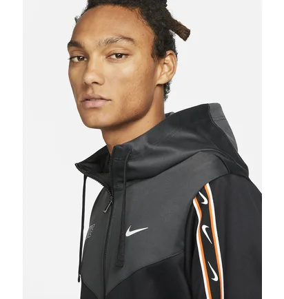 Олімпійка чоловіча Nike M Nsw Repeat Sw Pk Fz Hoody Black Dx2025-010