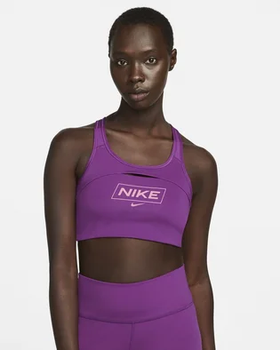 Топ женский Nike Pro Swoosh WomenS Medium-Support Non-Padded Graphic Sports Bra Violet DQ5252-503