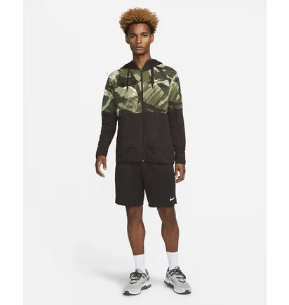 Толстовка чоловіча Nike Dri-Fit Fleece Black/Green Dq4790-220