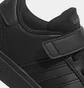 Кроссовки детские Adidas Grand Court Elastic Lace And Top Strap Black FZ6161