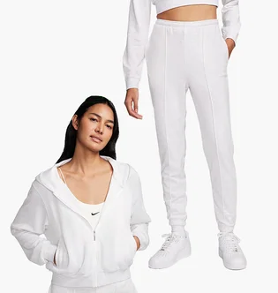 Спортивний костюм жіночий Nike Chill French Terry Fz Kadın Gri Sweatshirt White FN2415-051__FN2434-051