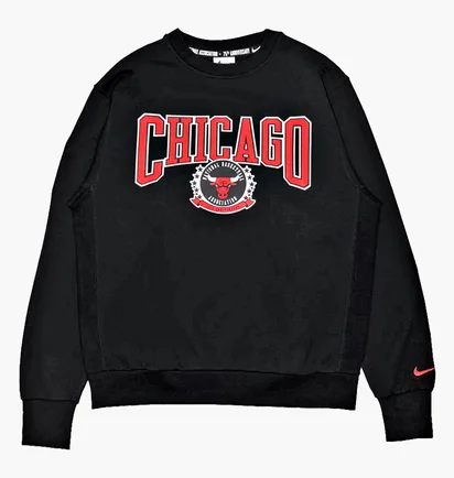 Свитшот мужской Nike Chi M Nk Flc Crew Cts 75 Nba Black DJ2797-010