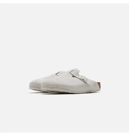 Сандали мужские Birkenstock Boston Antique Suede White 1024731
