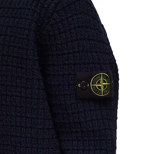 Кофта мужская Stone Island Wool Check Stitch Sweater Blue 8115537D5-V0020