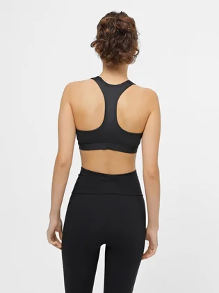 Топ женский Nike Swsh Med Spt Futura Bra Black FB4080-010