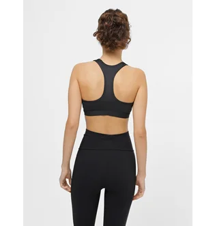 Топ женский Nike Swsh Med Spt Futura Bra Black FB4080-010