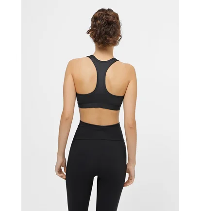 Топ женский Nike Swsh Med Spt Futura Bra Black FB4080-010