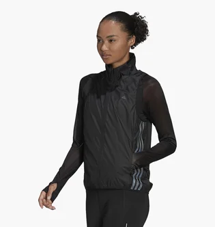 Жилетка жіноча Adidas Run Icon 3-Stripes Running Wind Vest Black H56805