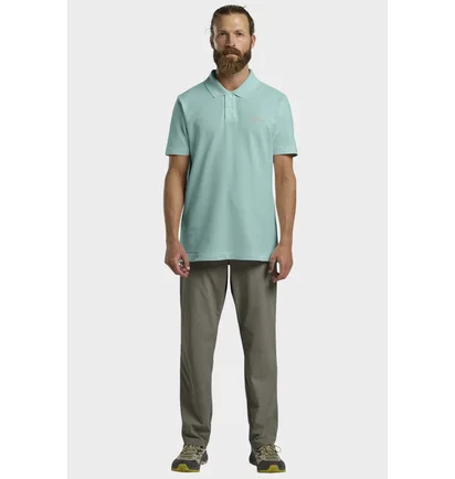 Поло чоловіче JACK WOLFSKIN Essential Turquoise 1809301_E0180