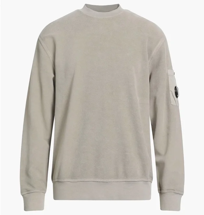 Світшот чоловічий C.P. Company Reverse Brushed & Emerized Diagonal Fleece Grey 17CMSS285A-006614G-327