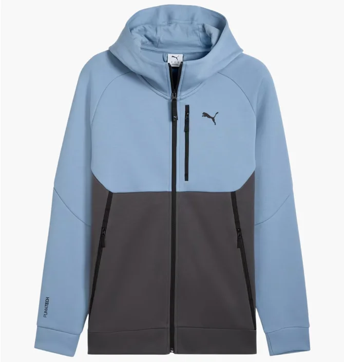 Толстовка мужская Puma Full-Zip Blue/Grey 629674-34
