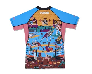 Термобілизна чоловіча Manto Rashguard Gym 2.0 Black/Multi 3337